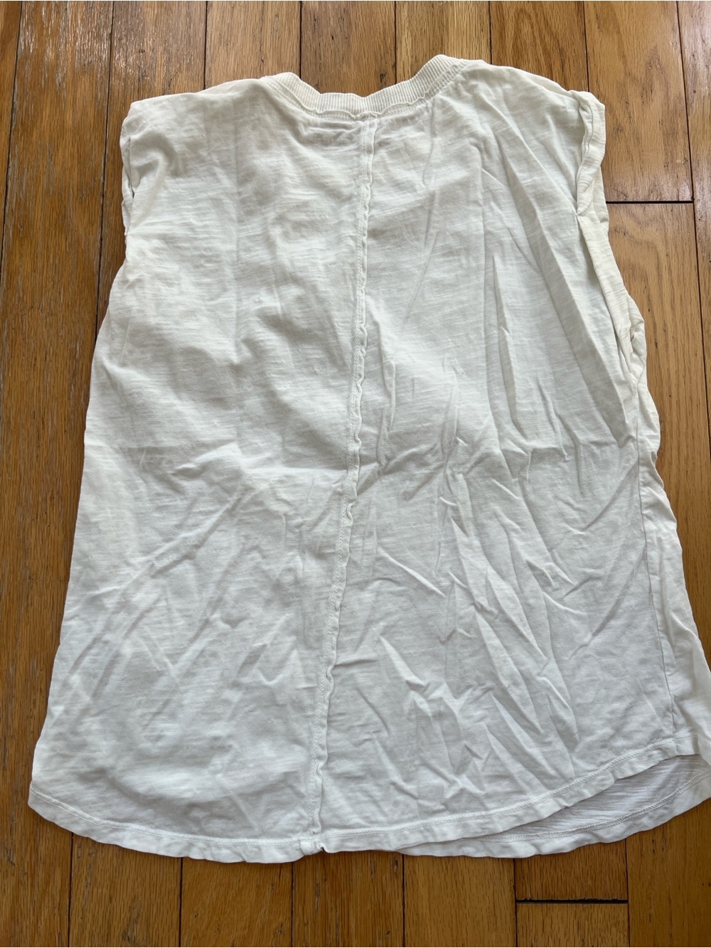 Pilcro Sleeveless Tank with cuffed Shoulder - Picture 6 of 10